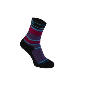 Ponožky BRIDGEDALE MerinoFusion Hiker Junior Purple / Black L (7-8,5) UK