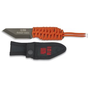 Nôž s pevnou čepelí RUI® 31982 Paracord oranžový