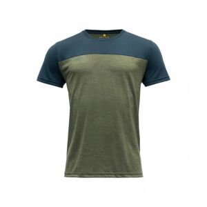 Pánske vlnené tričko s krátkym rukávom Devold Norang GO 180 213 B 404A zelené L