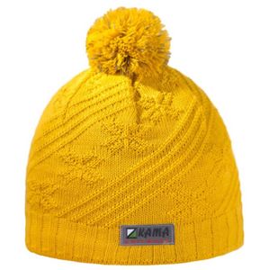 Detská pletená čiapka Kama B65 102 žltá