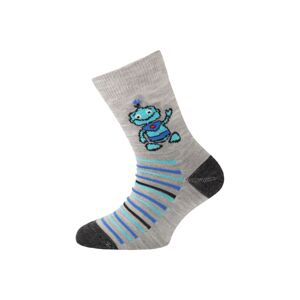 Lasting detské merino ponožky TJB šedej Veľkosť: (34-37) S ponožky