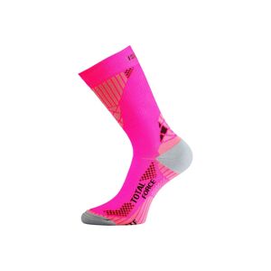 Lasting ITF 408 ružové Stredne dlhá inlinová ponožka Veľkosť: (42-45) L ponožky