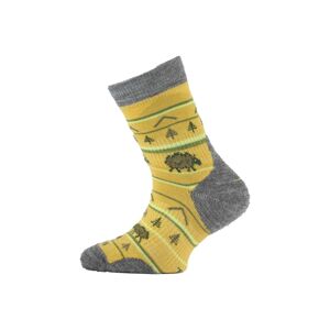 Lasting TJL detské merino ponožky horčicovej Veľkosť: (34-37) S ponožky