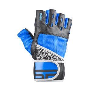 Fitness rukavice Spokey RAYO III čierno-modré