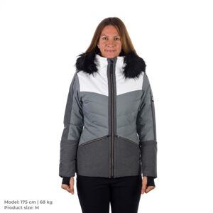 Northfinder dámska bunda lyžiarska zateplená DREWINESTA black grey BU-47941SNW-382 Veľkosť: L dámska bunda
