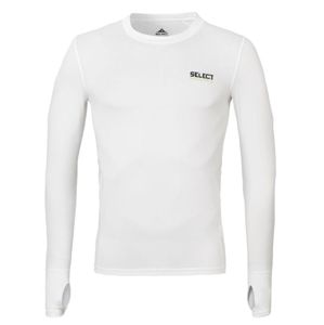 Kompresný triko Select Compression T-shirt L/S 6902 biela XL