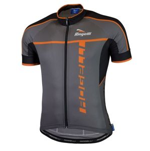 Ultraľahký cyklistický dres Rogelli UMBRIA 2.0 s krátkym rukávom, šedo-oranžový 001.250.