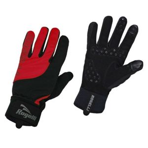 Pánske cyklistické rukavice Rogelli Storm, 006.126. čierne-červené L