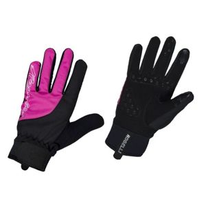 Dámske cyklistické rukavice Rogelli Storm, 010.656. čierno-ružové S