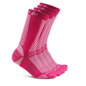 Ponožky CRAFT Warm 2-pack 1905544-720658 - ružová 34-36