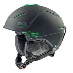 Lyžiarska helma UVEX P1US PRO, black-green mat (S566156270*)