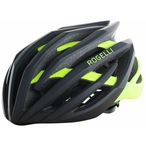 Ultraľahká cyklo helma Rogelli tiecť, čierno-reflexná žltá 009.812