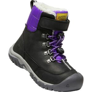 Keen GRETA BOOT WP YOUTH black/purple Veľkosť: 37 detské topánky