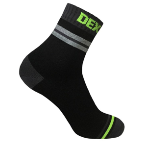 Ponožky DexShell Pro Visibility Cycling Sock Grey stripe XL