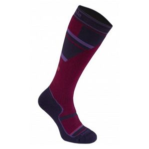 Ponožky Bridgedale Ski Mountain Junior purple/grey/070 L (7-8,5)