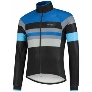 Ultraľahká cyklistická bunda Rogelli PEAK, čierno-modro-šedá 003.035