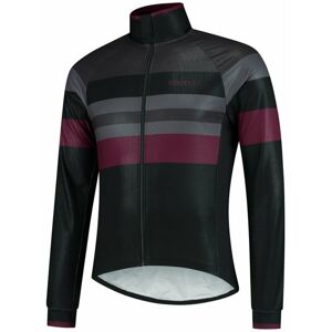 Ultraľahká cyklistická bunda Rogelli PEAK, čierno-šedo-vínová 003.036