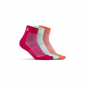 Ponožky CRAFT Mid 3-pack 1906060-735611 - ružová 43-45