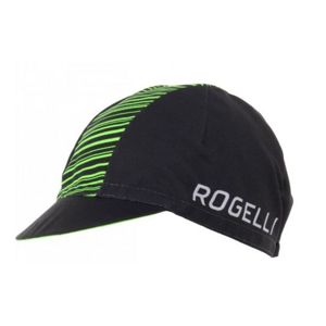 Športové šiltovka Rogelli RITMO, čierno-zelená 009.950
