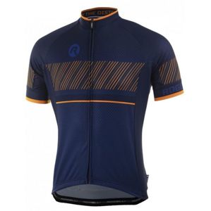 voľnejšie cyklistický dres Rogelli RITMO s krátkym rukávom, modro-oranžový 001.260.
