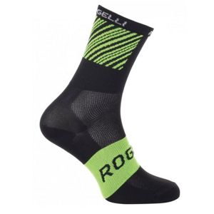 Antibakteriálny ponožky s miernu kompresiou Rogelli RITMO, čierno-zelené 007.201. L (40-43)