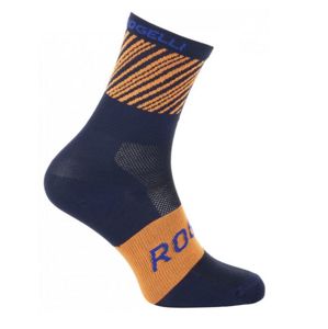 Antibakteriálny ponožky s miernu kompresiou Rogelli RITMO, modro-oranžové 007.202. L (40-43)