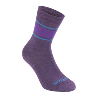 Ponožky Bridgedale Everyday Sock / Liner Merino Endurance Boot Women's purple/371 M (5-6 UK)