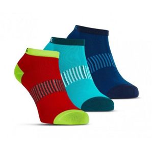 Ponožky Salming Performance Ankle Sock 3p Blue / Red / Lapis 43-46