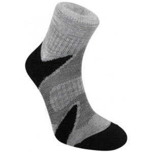 Ponožky Bridgedale Trailsport Lightweight Merino Cool Comfort Ankle silver/black/852 12,5-14,5