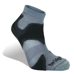 Ponožky Bridgedale Trailsport Ultra Light T2 Merino Cool Comfort Ankle gunmetal/black/863 12,5-14,5