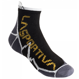 Ponožky La Sportiva Long Distance Socks Black/Yellow L (41-43)