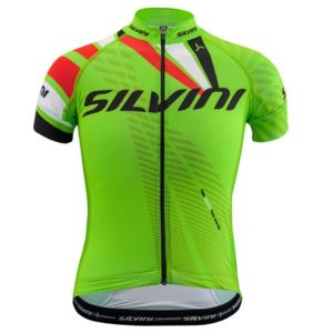 Detský cyklistický dres Silvini Team CD1435 green-red