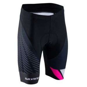 Dámske cyklistické nohavice Silvini Team WP1409 black-pink