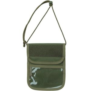 Púzdro na doklady - peňaženka na krk Wisport® Patrol - olivovo zelené