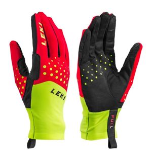 Bežkárske rukavice LEKI Nordic Race (643915301) red / yellow / black 7