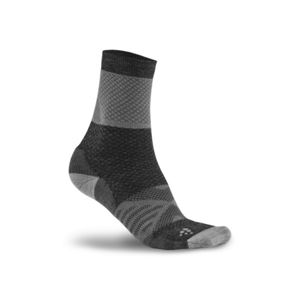 Ponožky CRAFT XC Warm 1907901-995900 - biela s čiernou 37-39