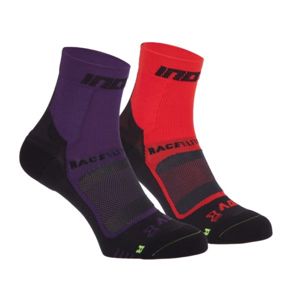 Ponožky Inov-8 RACE ELITE PRO SOCK 000847-PLBKRDBK-01 fialová a červená L