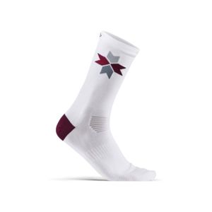Ponožky CRAFT spécialiste Cool 1909515-900689 biela s ružovou 43-45