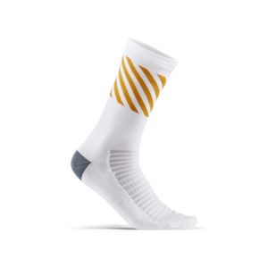 Ponožky CRAFT spécialiste Summa 1909516-900511 biela sa žltou 40-42