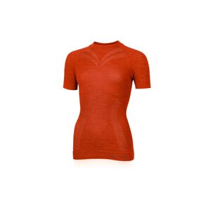 Lasting dámske merino tričko MALBA oranžové Veľkosť: L/XL