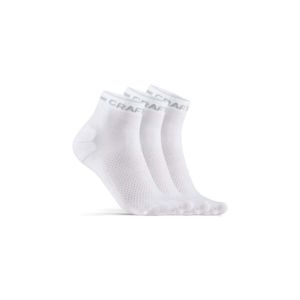Ponožky CRAFT CORE Dry Mid 3p 1910637-900000 biela 34-36