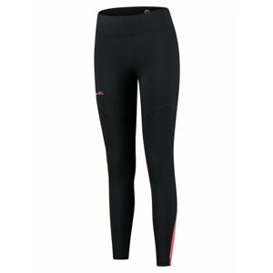 Dámske zateplené bežecké nohavice Rogelli Enjoy čierno-šedo-ružové ROG351108 XXL