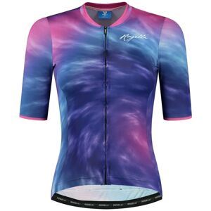 Dámsky cyklistický dres Rogelli Tie Dye fialovo/ružovo/modrý ROG351501