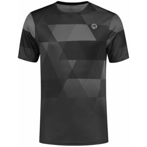Pánske funkčné tričko Rogelli GEOMETRIC, čierno-šedé ROG351410 S