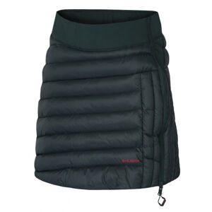 Dámska zimná sukne Freez L čiernozelená/tm. purpurová XL