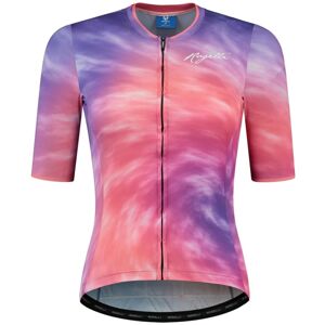 Dámsky cyklistický dres Rogelli Tie Dye fialovo/koralový ROG351498