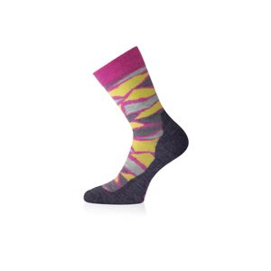 Lasting merino ponožky WLJ ružové Veľkosť: (34-37) S unisex ponožky
