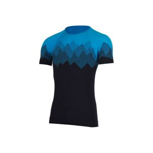 Lasting pánske merino tričko WESOR modré Veľkosť: S/M pánske tričko