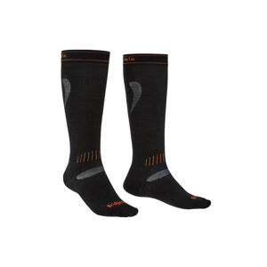 Ponožky Bridgedale Ski Ultra Fil black/orange/009 XL (12+)