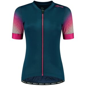 Cyklistický dres Rogelli Waves modro/ružový ROG351515